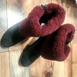 UGG scarlet sheepskin Heeled  Boots
